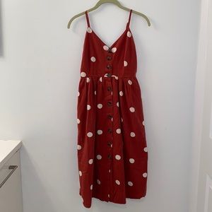 Polka Dot Dress with Pockets
